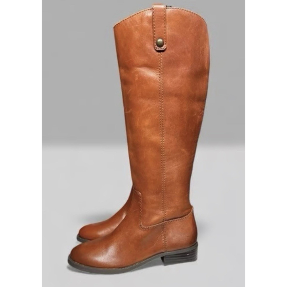 I.N.C. International Concepts Women's Fawne Leather Cognac‎ Riding Boots Size 7